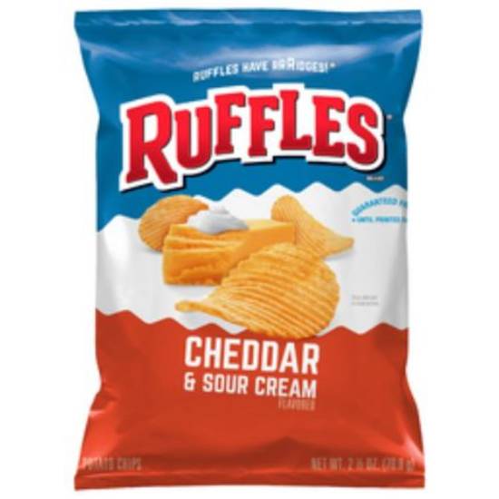 Order Ruffles Cheddar Sour Cream (2.5 oz) food online from 7-Eleven By Reef store, Marietta on bringmethat.com