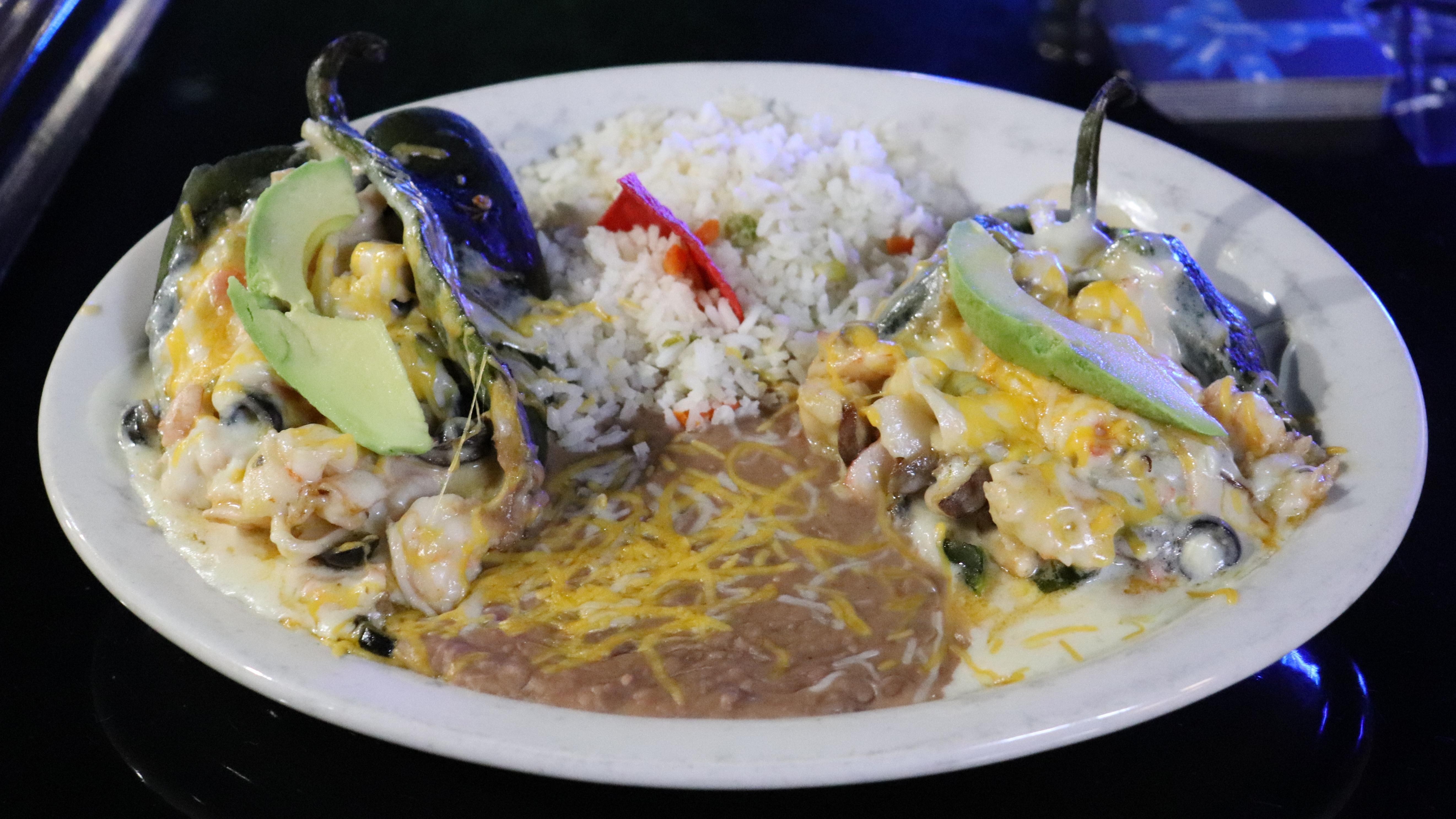 Order Seafood Rellenos food online from Iguana Grill & Cantina store, Bakersfield on bringmethat.com