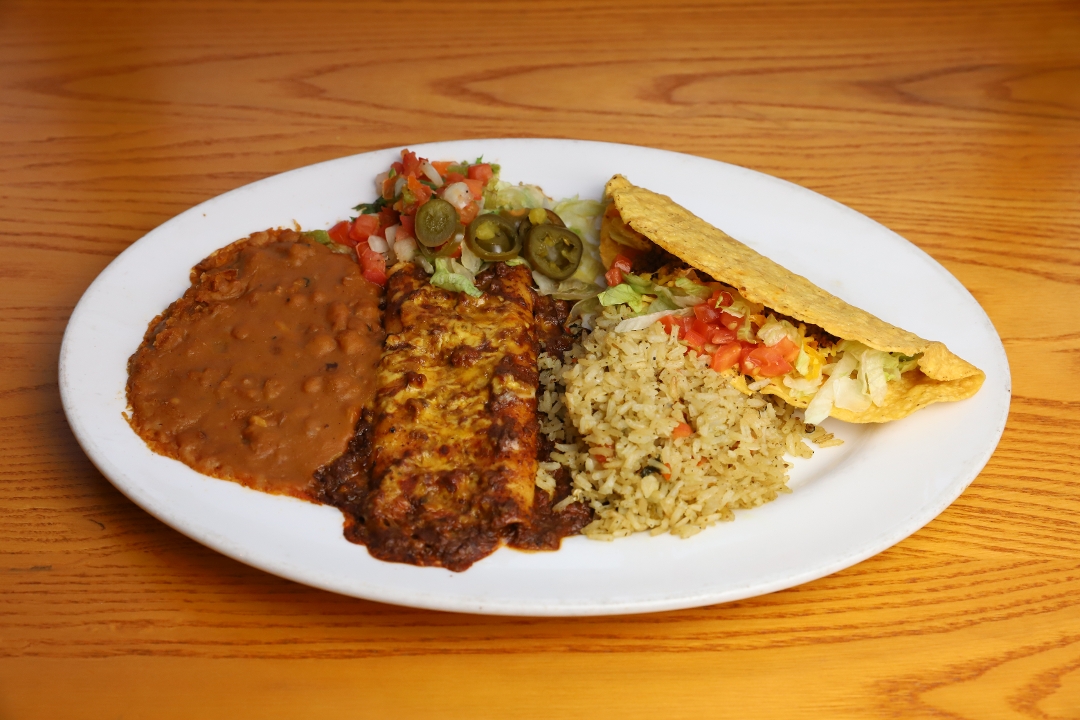 Order Combination TEX-MEX food online from Roja Mexican Grill store, Omaha on bringmethat.com