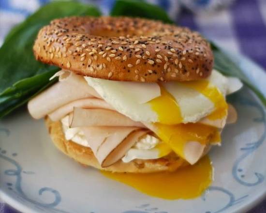 Order Two Eggs and Turkey or Turkey Bacon food online from Your Bagel Cafe store, Center Moriches on bringmethat.com