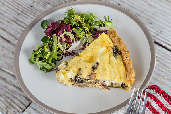 Order Quiche slice-Forestiere food online from La Boulangerie store, Chicago on bringmethat.com