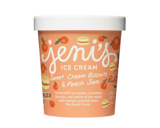 Order Jeni's Sweet Cream Biscuits and Peach Jam food online from Bestselling Ice Cream and Desserts store, Chicago on bringmethat.com