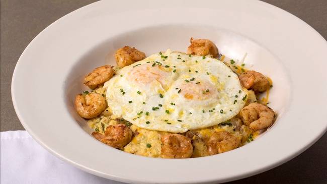 Order Shrimp & Grits food online from The French Press Cafe And Bakery store, aurora on bringmethat.com
