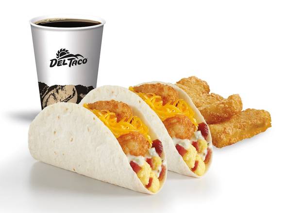 Order Double Cheese Breakfast Tacos Meal food online from Del Taco store, Temecula on bringmethat.com