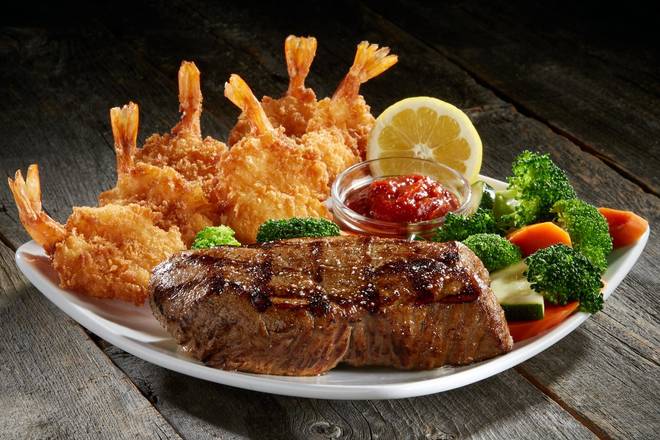 Order Steak & Jumbo Crispy Shrimp  food online from Sizzler store, Auburn on bringmethat.com