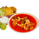Order Pozole Soup food online from Rivas Mexican Grill #2 store, Las Vegas on bringmethat.com