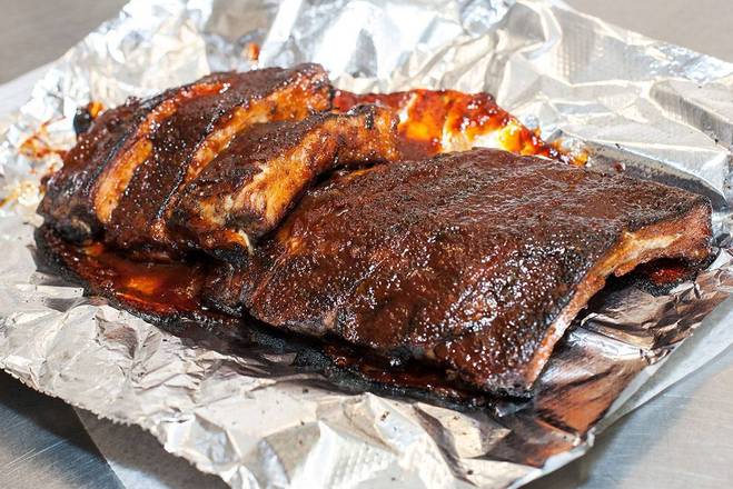 Order Baby Back Ribs food online from Rooster Bbq Deli store, Saint Paul on bringmethat.com