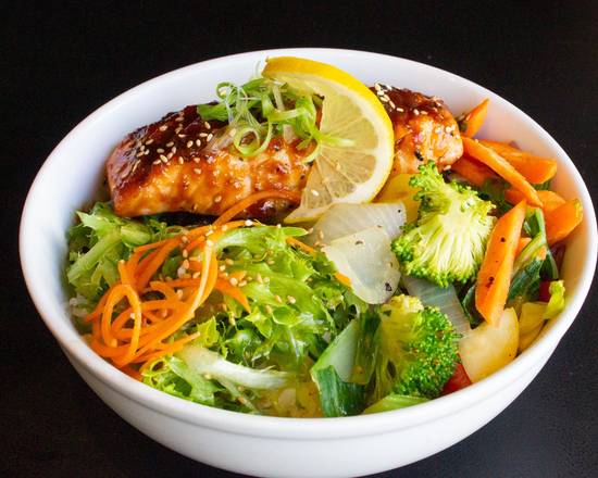 Order Honey Miso Salmon Lunch food online from Hapa Sushi Grill and Sake Bar store, Boulder on bringmethat.com