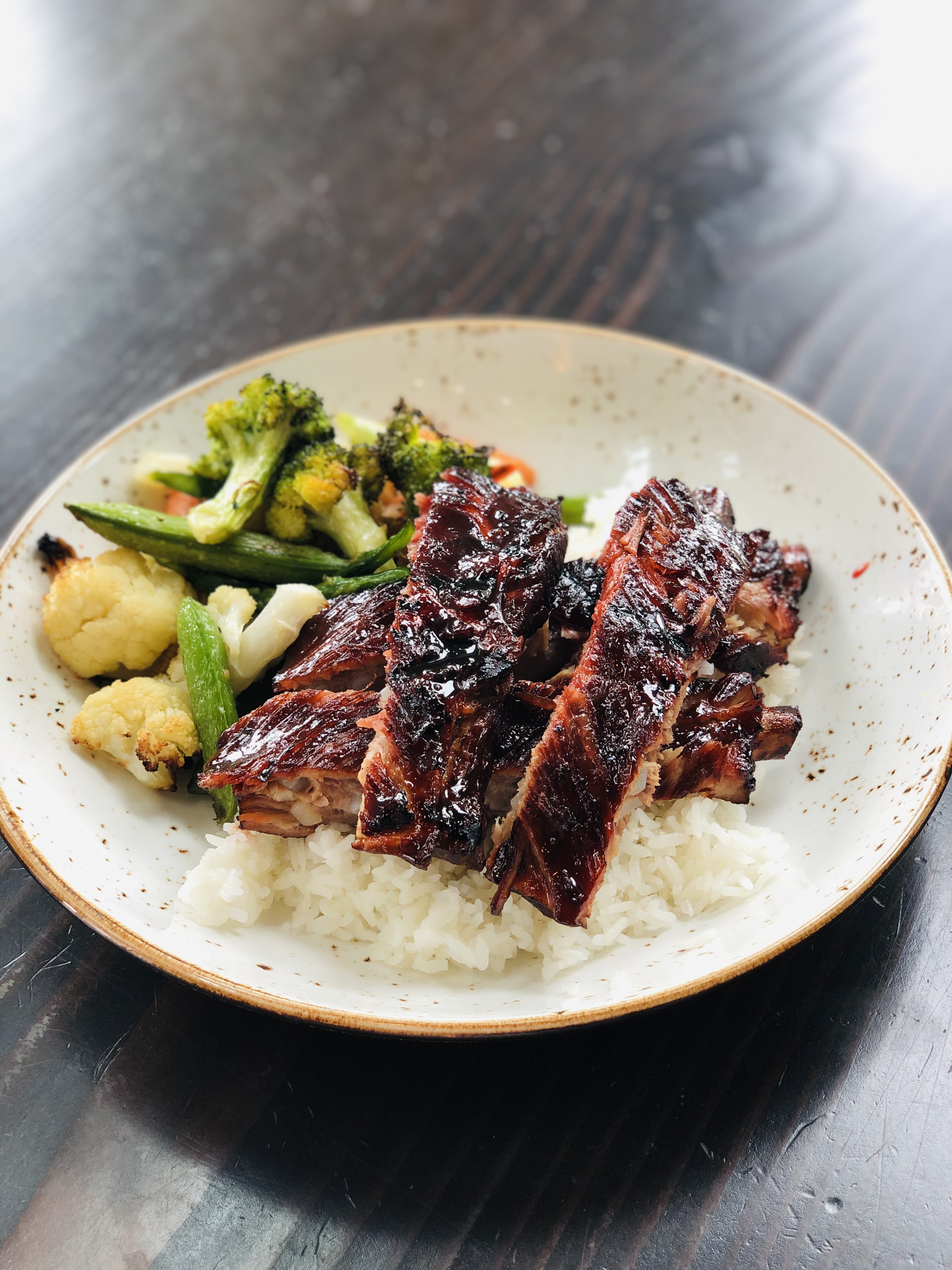 Order Honey Glazed Spare Ribs  food online from Soup Du Jour store, San Diego on bringmethat.com
