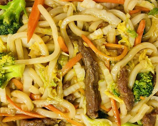 Order Beef Stir-Fried Udon food online from Hibachi store, New Haven on bringmethat.com