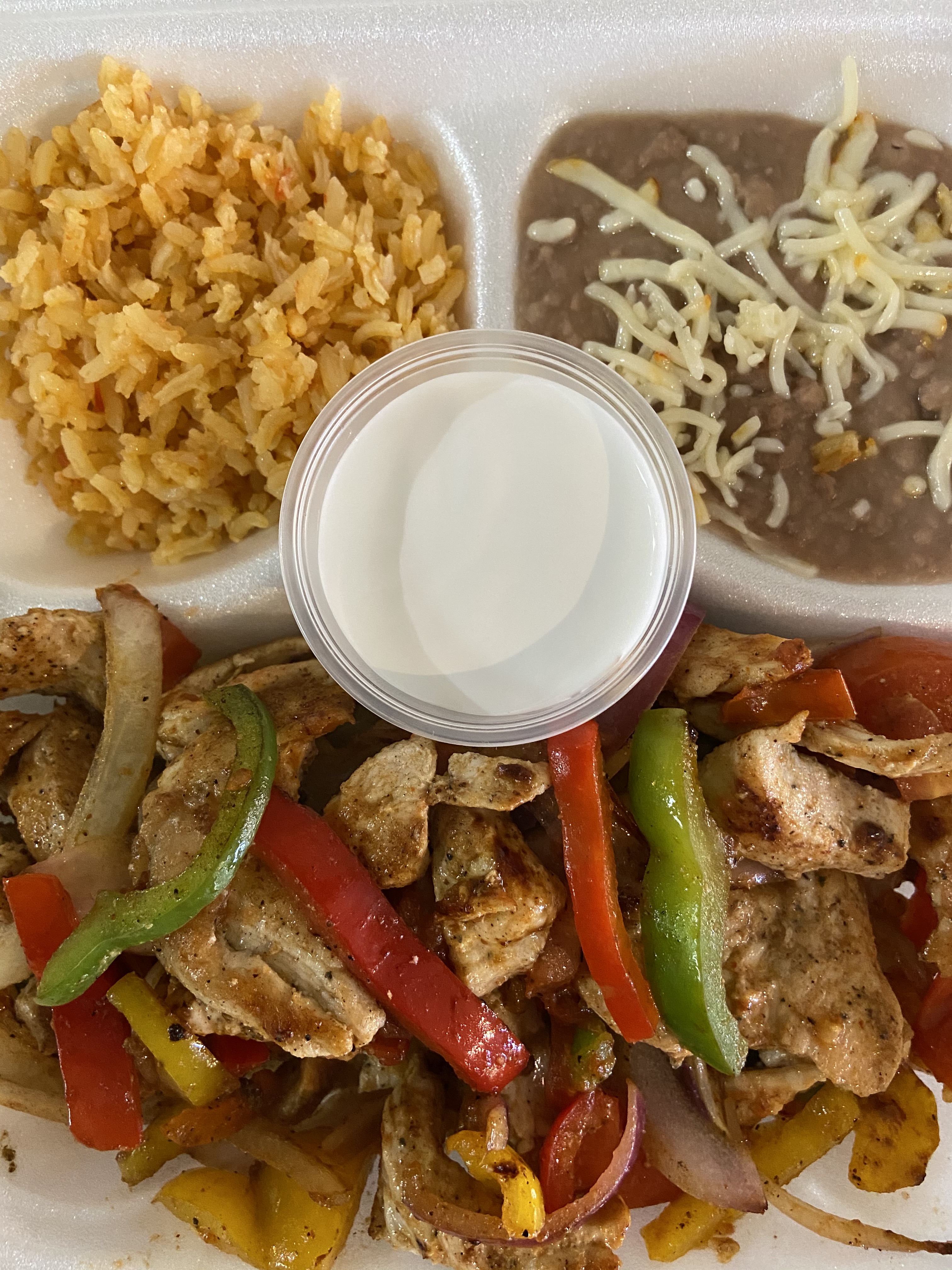 Order Chicken HALAL Fajitas Plate LOW CARB food online from Papacito's Mexican Grille & Catering Service store, Chicago on bringmethat.com