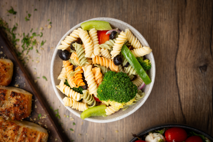 Order SIDE - Pasta Salad  food online from Crave Pizza store, Anaheim on bringmethat.com