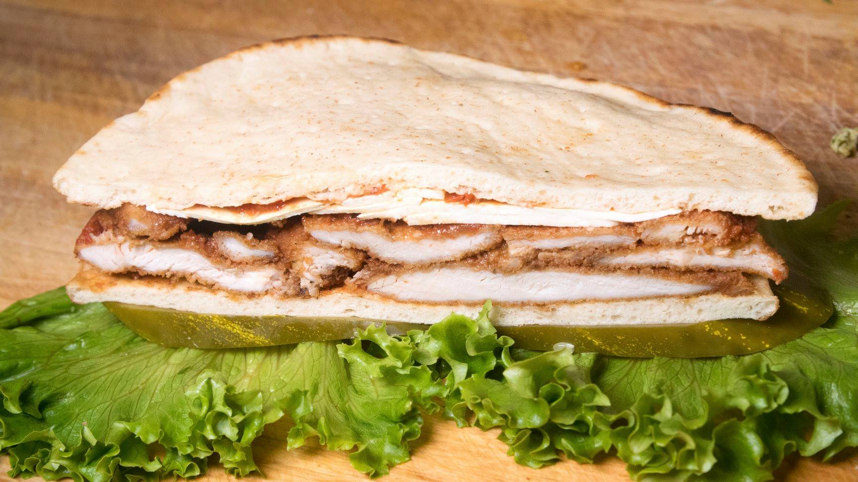Order G5. Chicken Parmigiana Panini food online from Market cafe store, New York on bringmethat.com