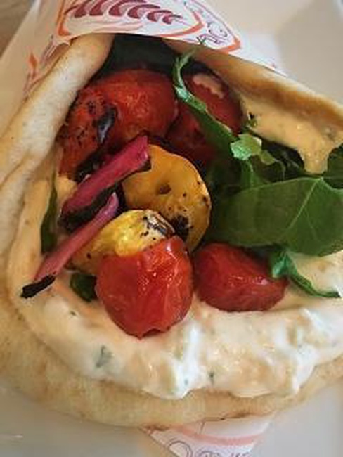 Order Grilled Veggie Pita food online from Gyro Gyro store, Hartsdale on bringmethat.com