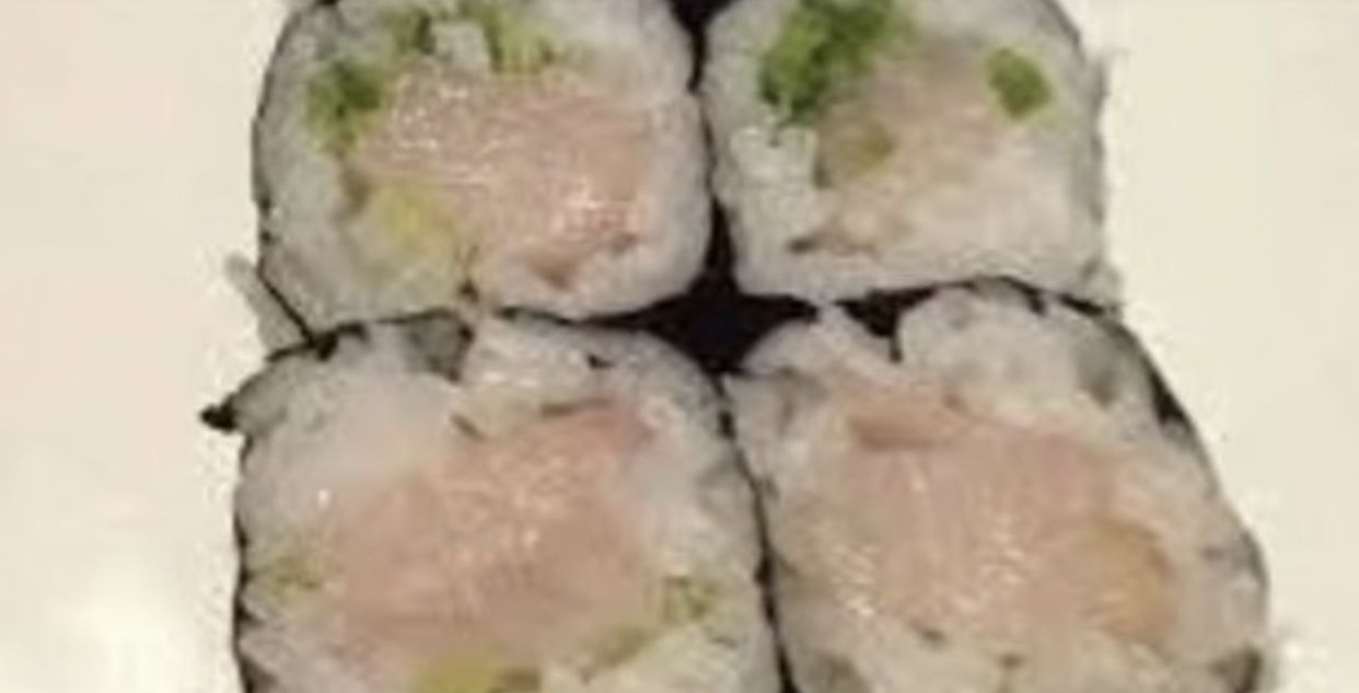 Order Yellowtail Scallion Roll food online from Iron Sushi store, New York on bringmethat.com