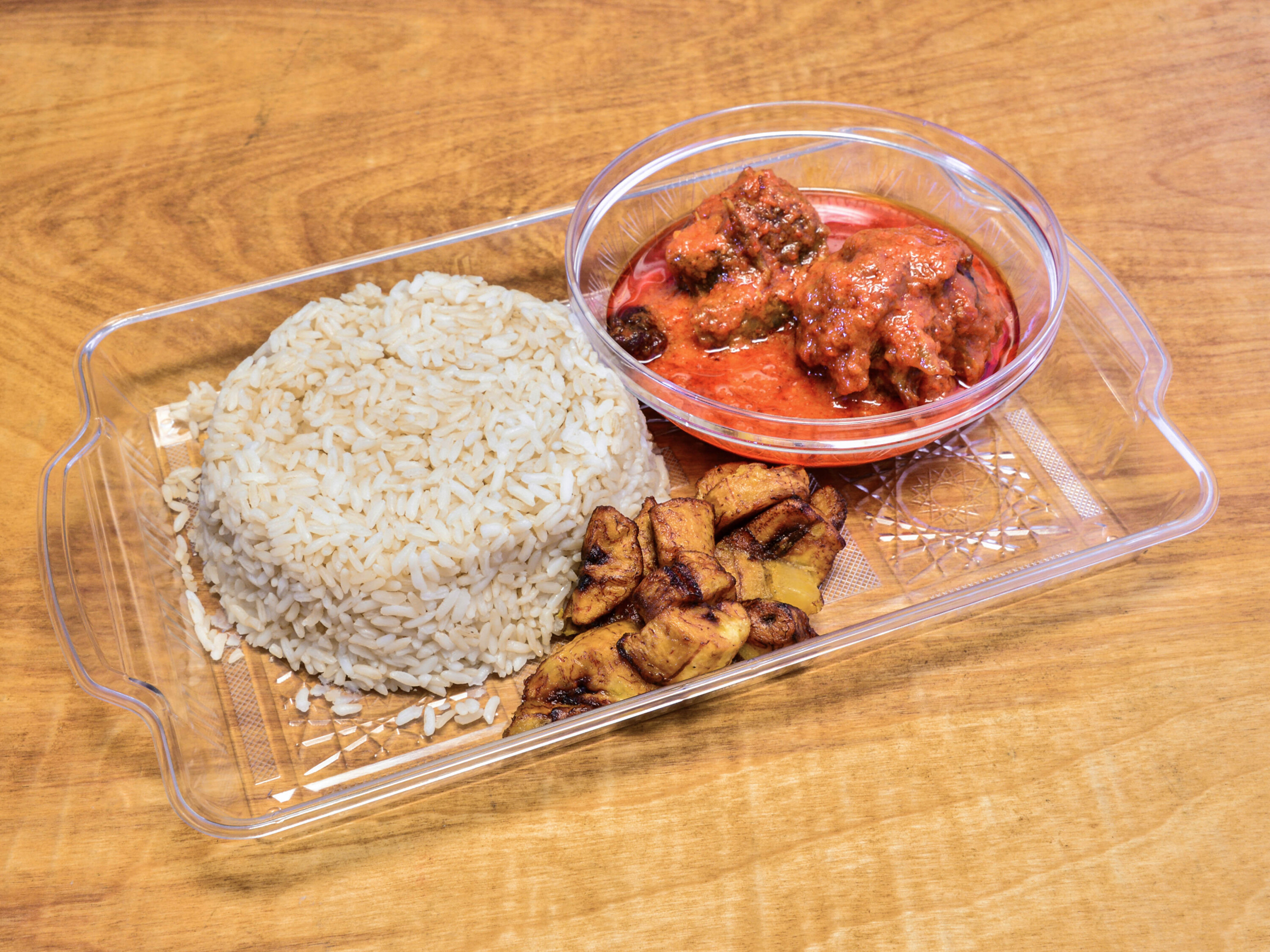 Order White Rice Combo  food online from The Jollof Buka store, Indianapolis on bringmethat.com