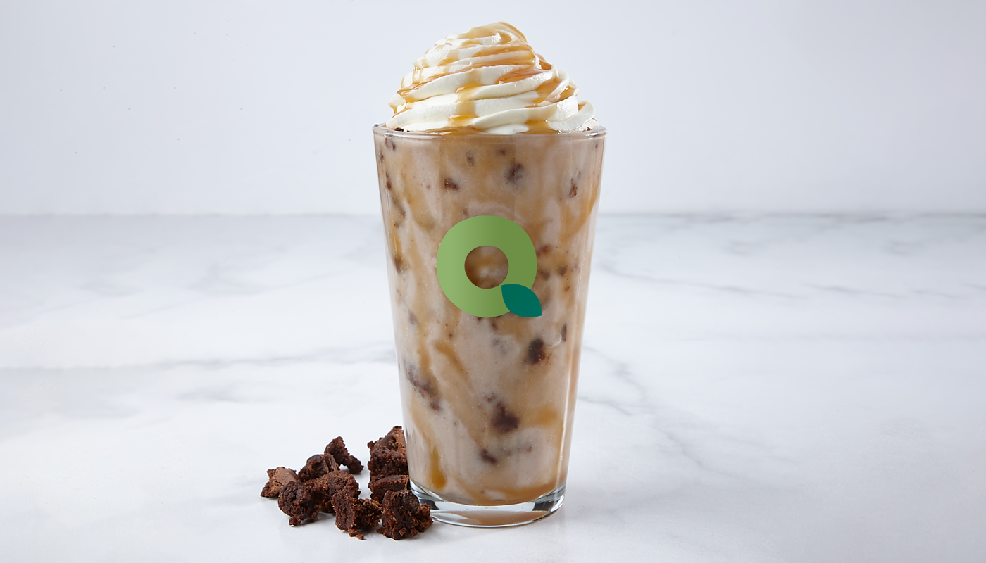 Order Caramel Brownie Batter Smoothie 16oz food online from QuickChek store, Fairview on bringmethat.com