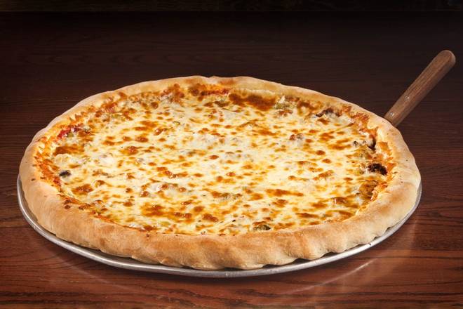 Order 10" Individual Deep Dish Cheese Pizza food online from Chuck's Pizza store, Chicago on bringmethat.com