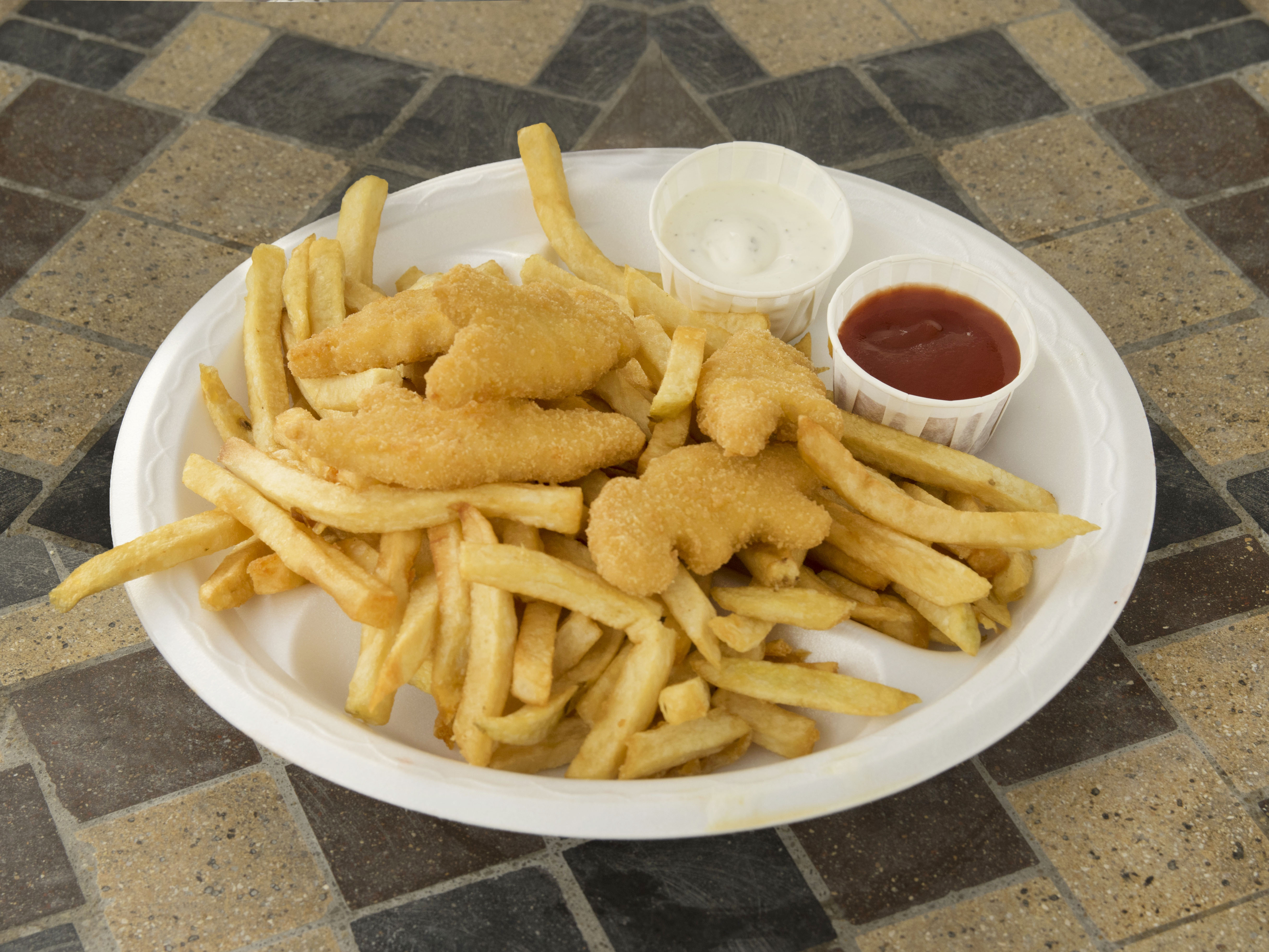 Order Kid's Chicken Nuggets with Fries and Drink food online from Kojacks Restaurant store, San Diego on bringmethat.com