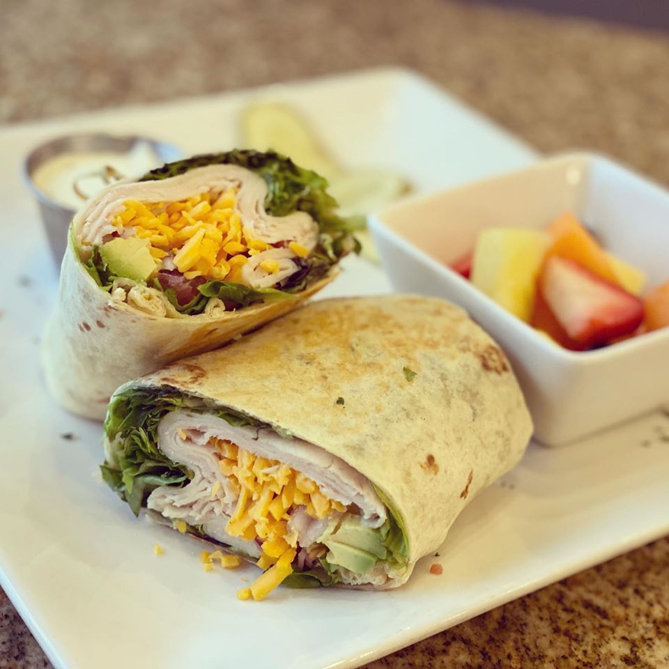 Order Turkey Avocado Wrap food online from Townhouse Brunch store, Colleyville on bringmethat.com