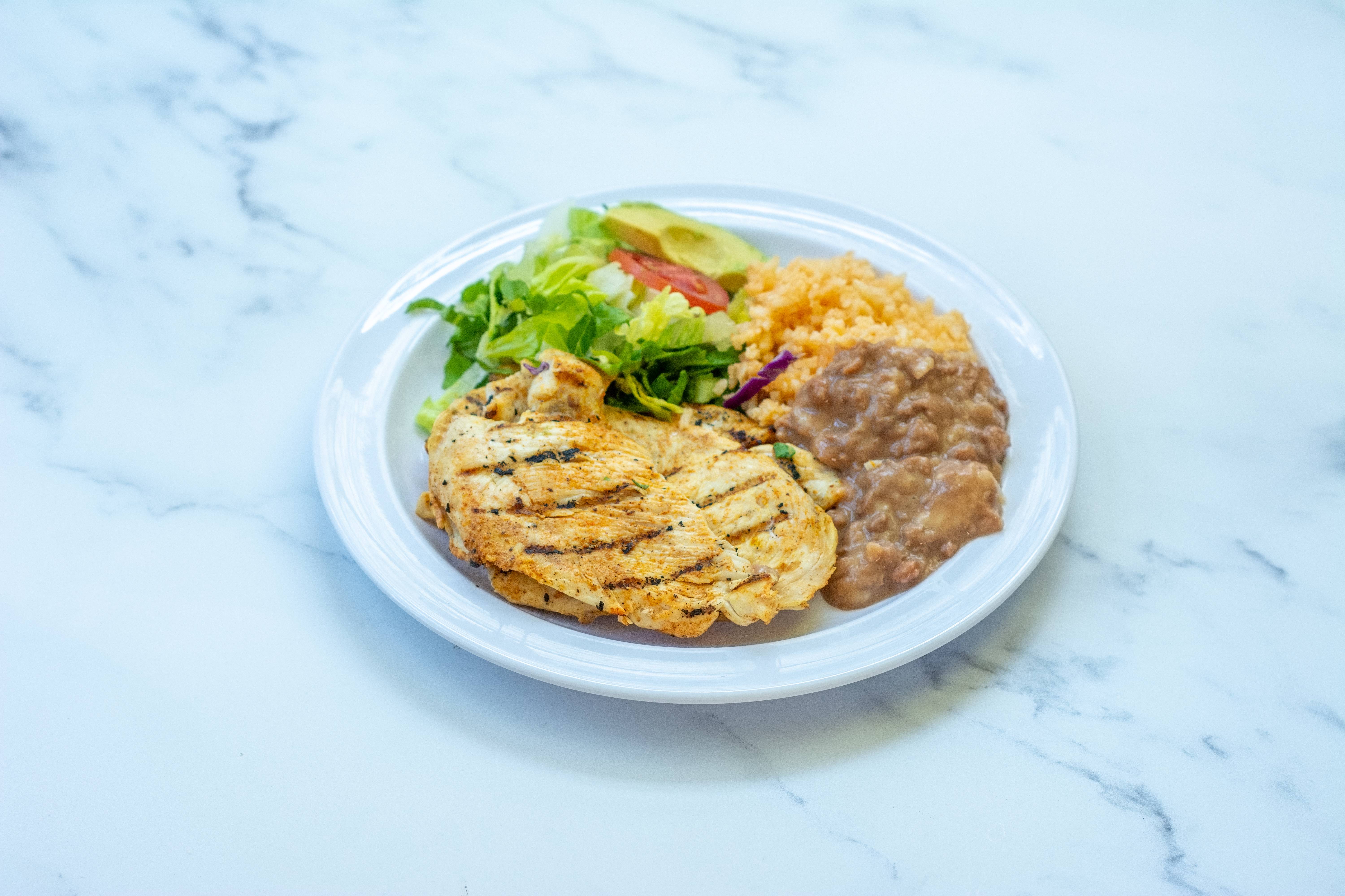 Order Grilled Chicken Plate food online from Juquila store, Culver City on bringmethat.com