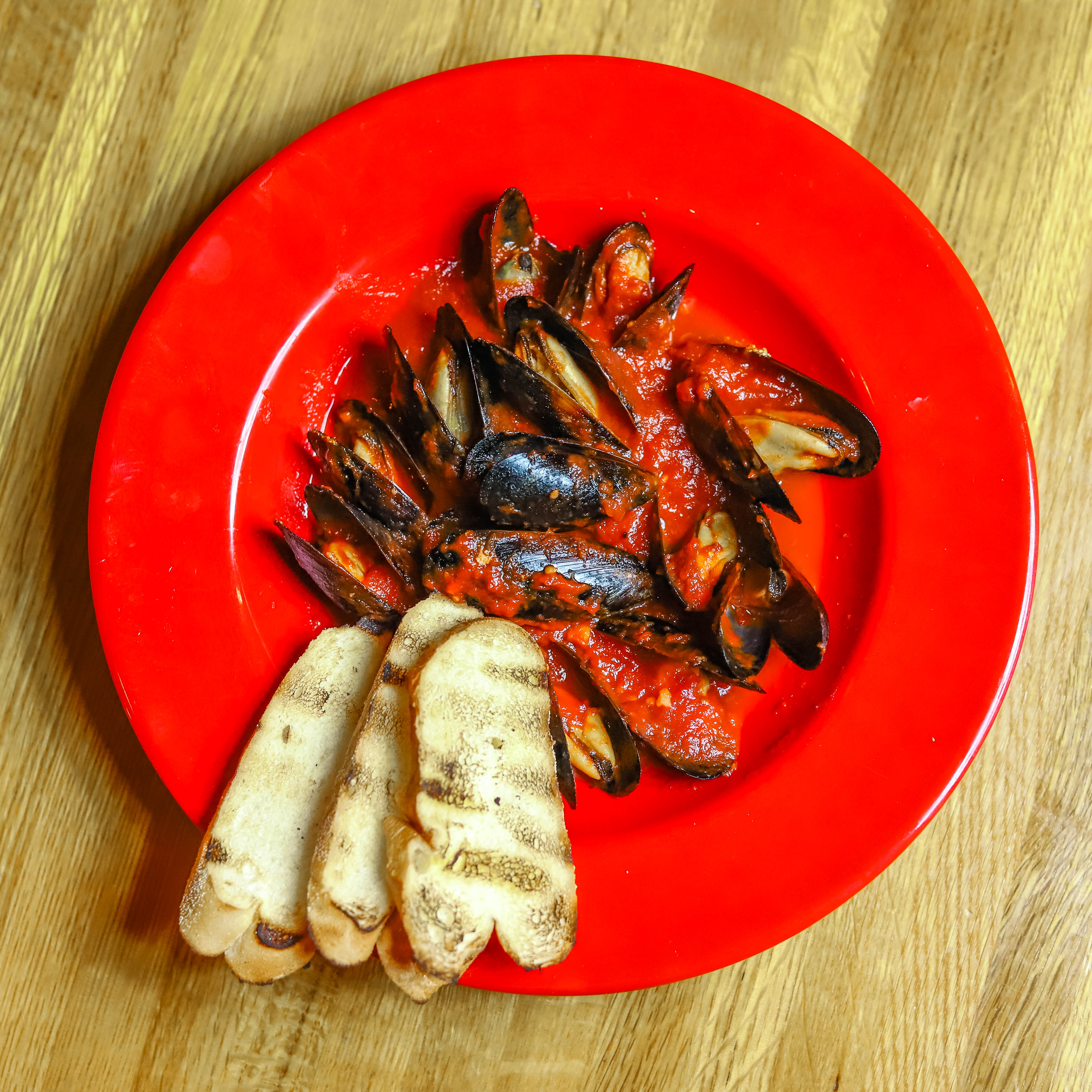 Order Mussels in Red food online from Santucci Original Square Pizza store, Ventnor City on bringmethat.com