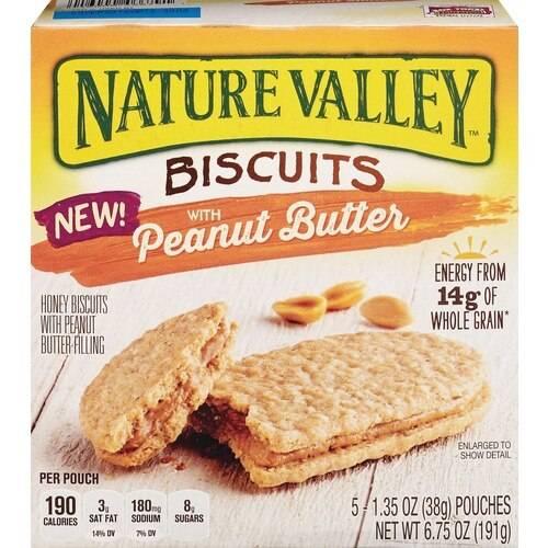 Order Nature Valley Biscuits 5CT, Peanut Butter  food online from Cvs store, MADISON on bringmethat.com