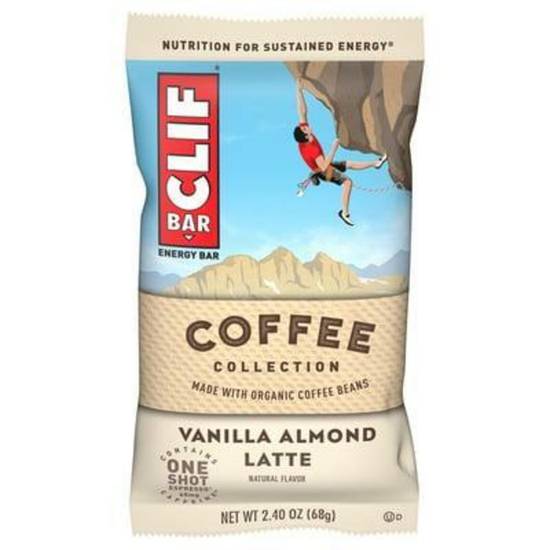 Order Clif Bar - Vanilla Almond Latte food online from IV Deli Mart store, Goleta on bringmethat.com