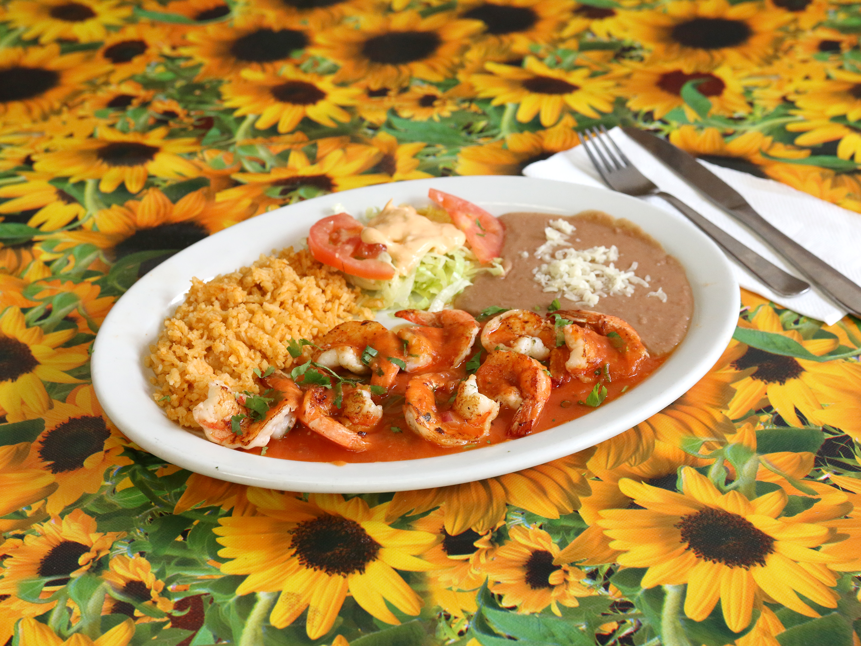 Order Camarones Plate food online from La Rana store, Aliso Viejo on bringmethat.com