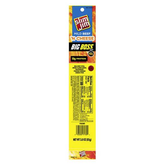 Order Slim Jim Big Boss Mild Meat And Cheese food online from Exxon Food Mart store, Port Huron on bringmethat.com