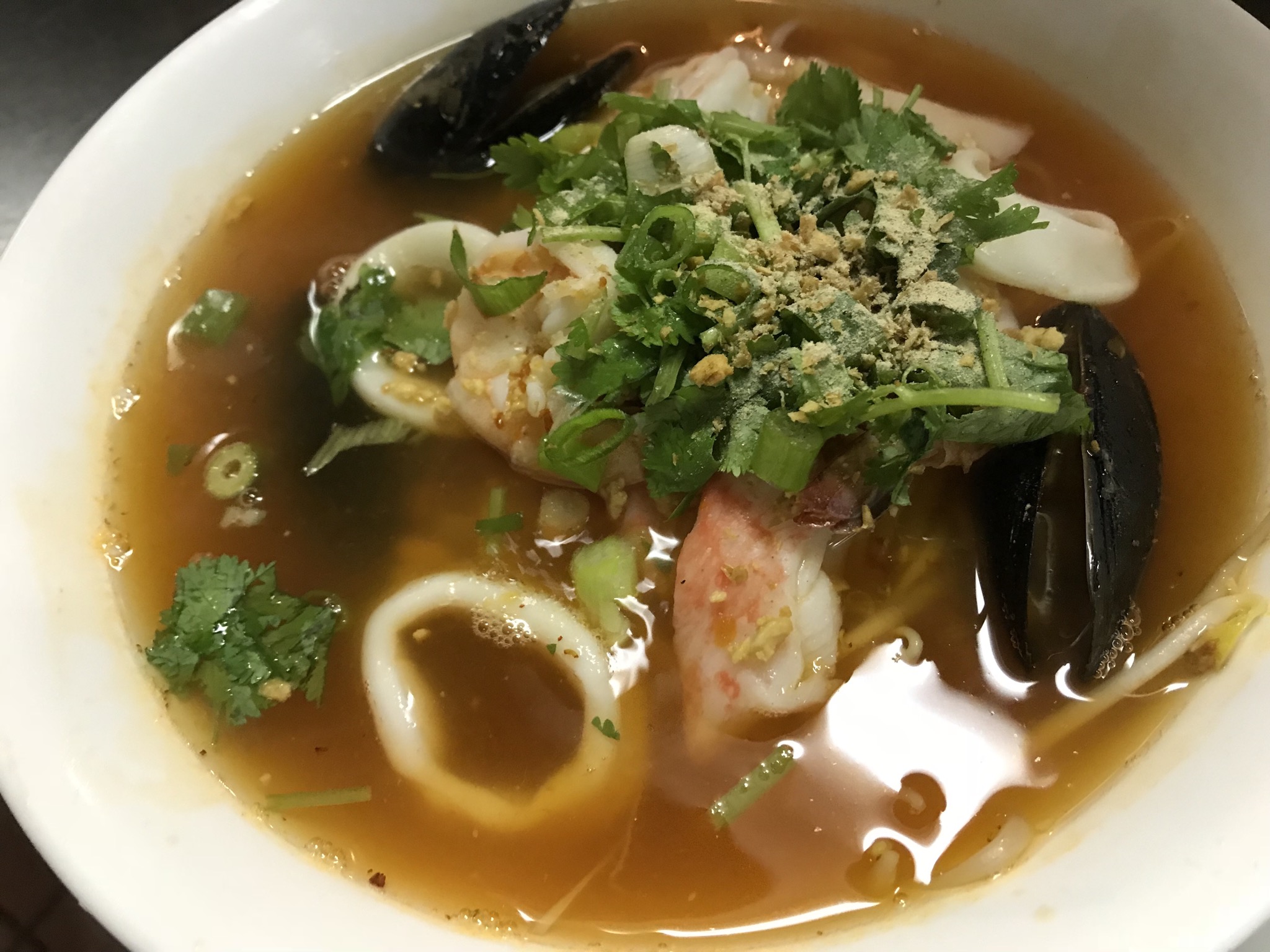 Order Tom Yum Noodle Soup food online from Krua Khun Yah store, Ashland on bringmethat.com