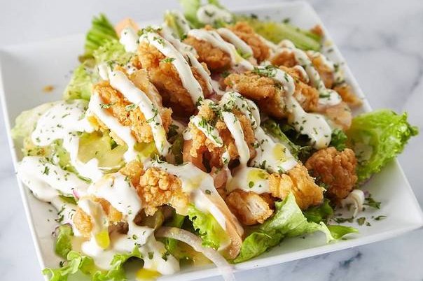 Order Chicken Flex Salad  food online from Burger Flex store, San Diego on bringmethat.com