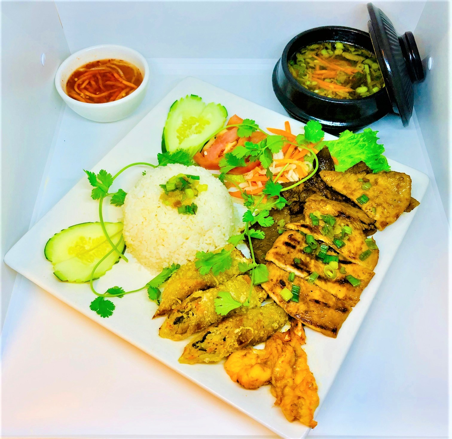 Order Combination (Com Dac Biet) food online from Now Pho store, Denver on bringmethat.com