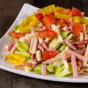 Order Small Antipasto Salad food online from Lucky Duck Pizza store, Waterford Township on bringmethat.com