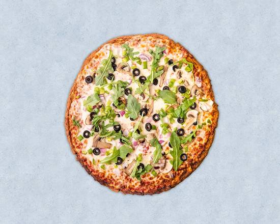 Order Thrive Vegan Veggie Pizza (Gluten-Free) food online from Thrive Kitchen store, Chicago on bringmethat.com