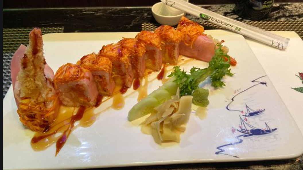 Order Angry Dragon Roll food online from Hokkaido Sushi Bar store, Norfolk on bringmethat.com