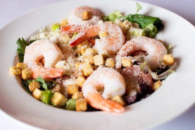 Order Shrimp Salad food online from Hook & Reel Cajun Seafood & Bar store, Longview on bringmethat.com