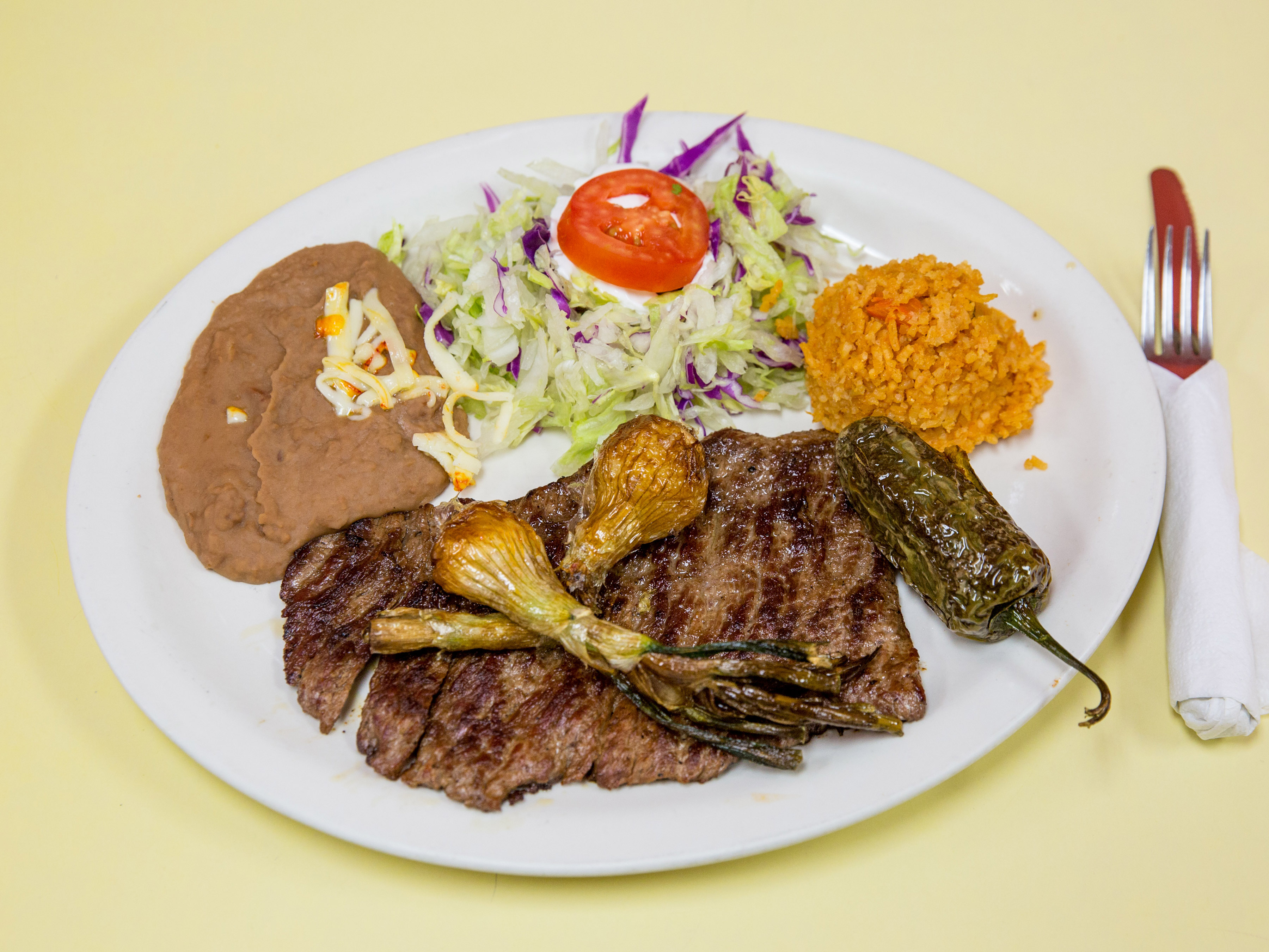 Order Carne Asada Chimichanga food online from Los Arcos store, Mount Prospect on bringmethat.com