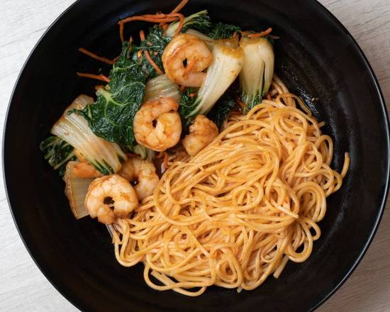 Order E16) Choi Shrimp Noodles food online from Kungfu Noodle store, El Paso on bringmethat.com