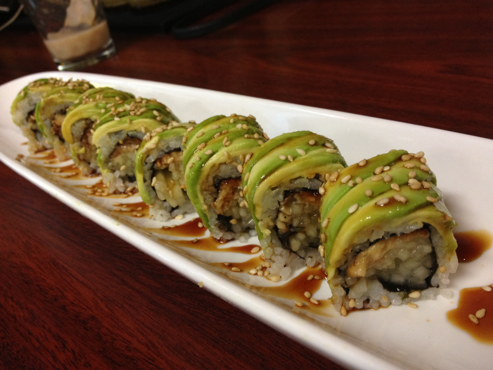 Order Dragon Roll food online from Taisho Bistro store, Buffalo on bringmethat.com