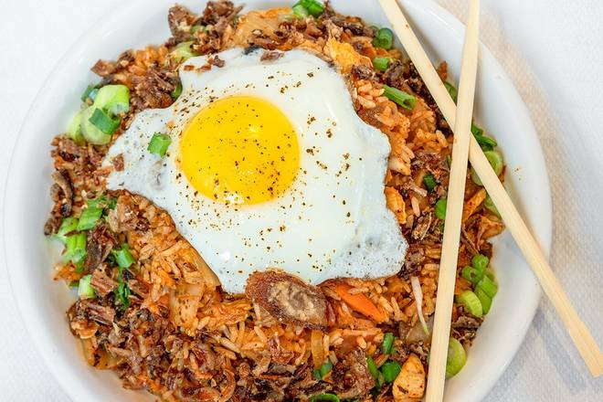 Order Kimchi Fried Rice food online from Mecha Noodle Bar store, Stamford on bringmethat.com