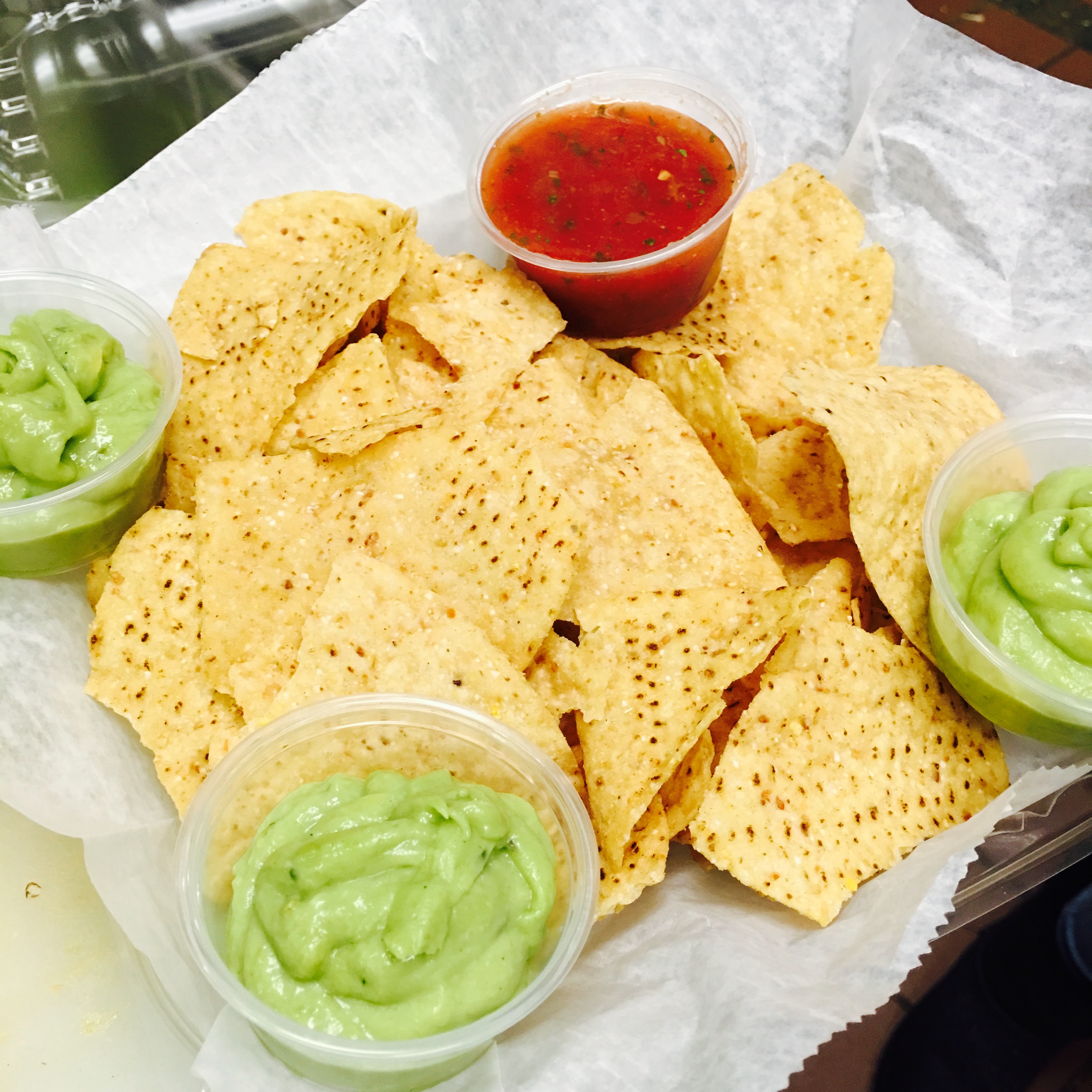 Order Nachos W/Homemade Guacamole  food online from Papa Latin Cuisine store, West Haverstraw on bringmethat.com