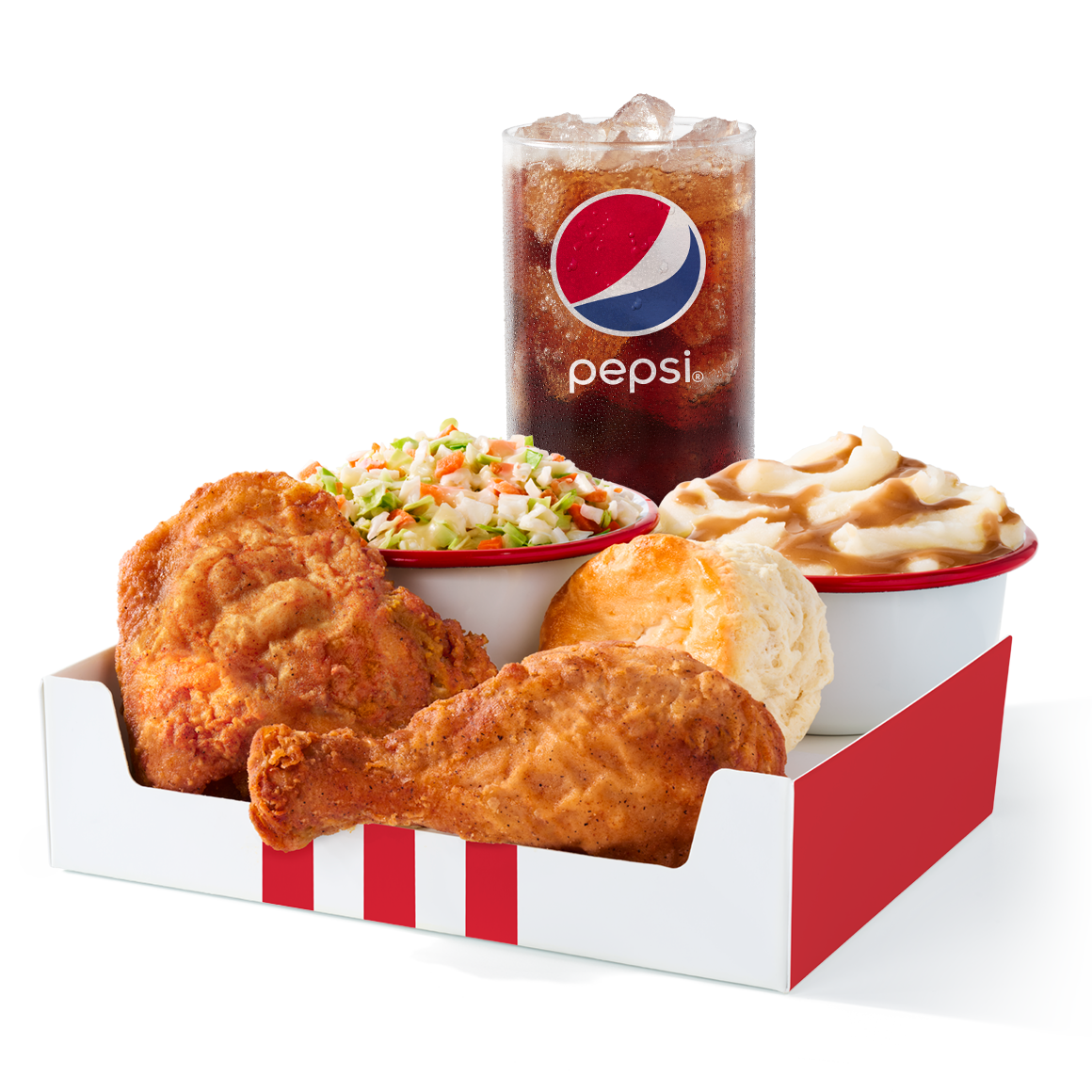 Order 2 pc. Drum & Thigh Big Box food online from KFC - Kentucky Fried Chicken store, San Diego on bringmethat.com