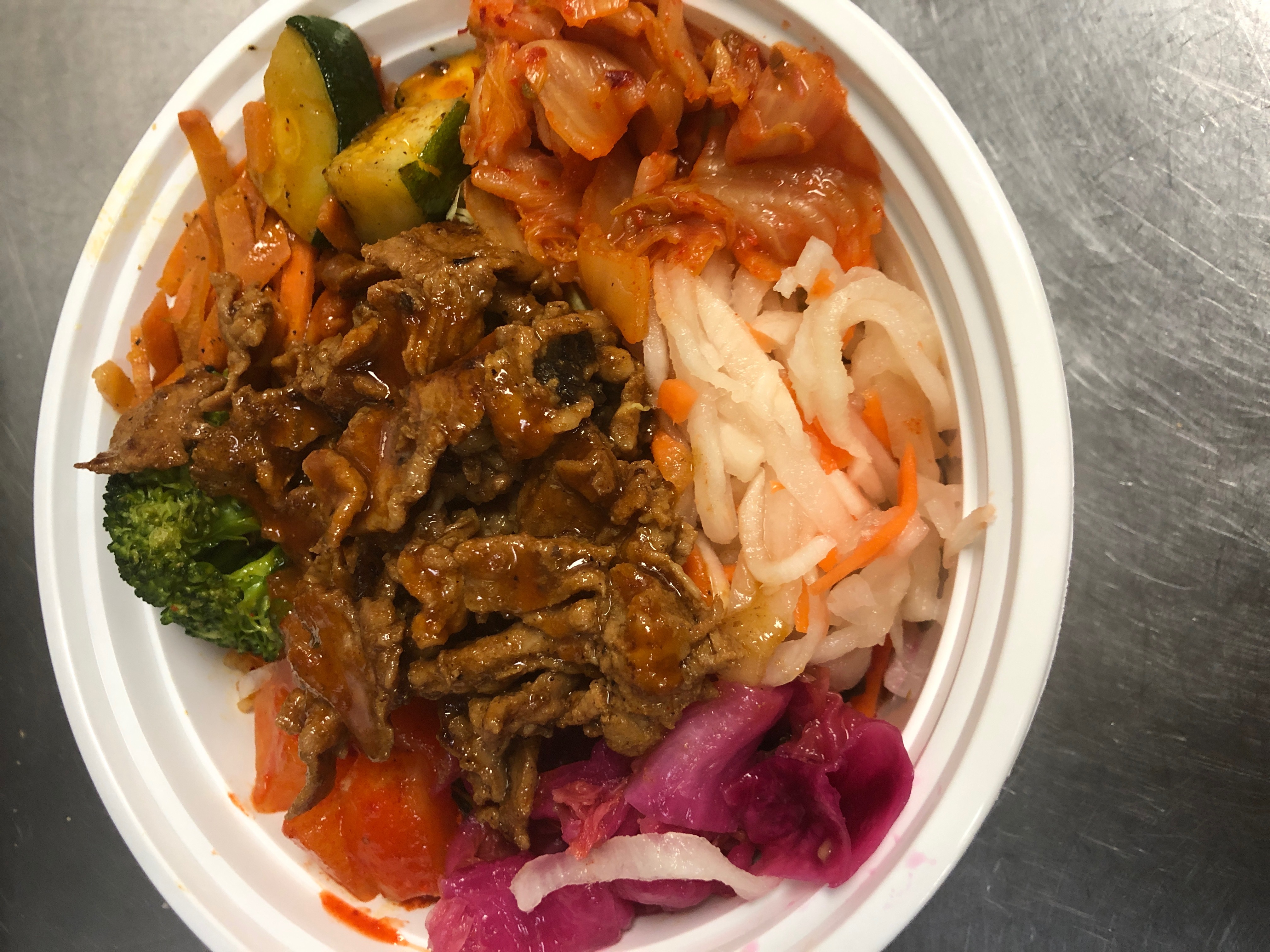Order Seared Spicy Pork Bowl food online from Kimchi grill store, Brooklyn on bringmethat.com