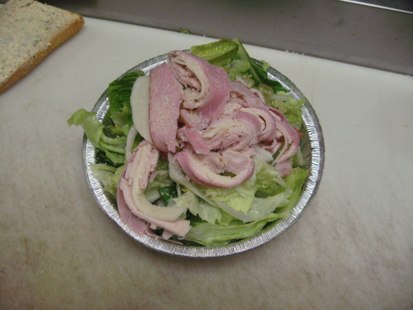 Order Chef Salad food online from Papas Pizza store, San Diego on bringmethat.com