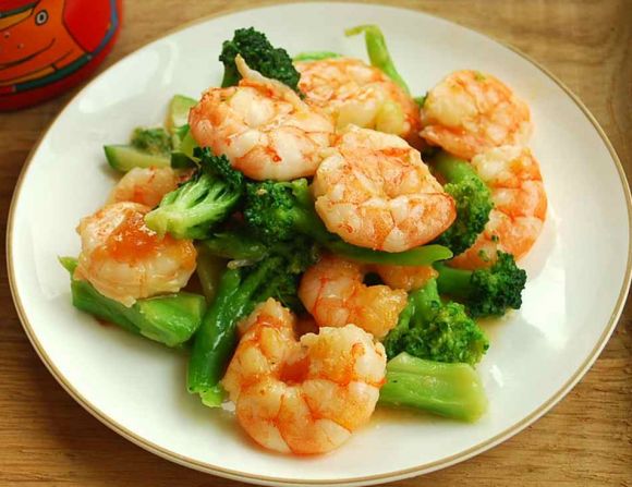 Order M8. Shrimp with Broccoli芥兰虾 food online from Kongpao Palace store, Newark on bringmethat.com