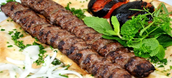 Order Skewer of Kifta Beef Kabob food online from Salam restaurant store, Chicago on bringmethat.com