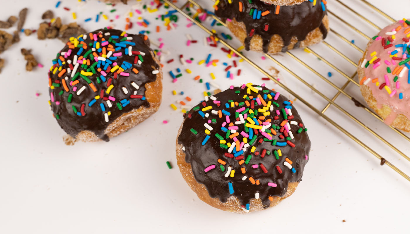 Order Homer Chocolate Donut food online from Dot & Dough store, Pasadena on bringmethat.com