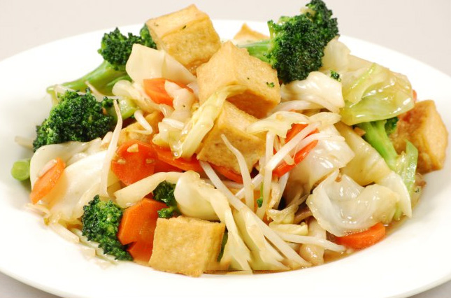 Order 110. Mixed Vegetable Delight with Tofu food online from Thai Bamboo store, Northridge on bringmethat.com