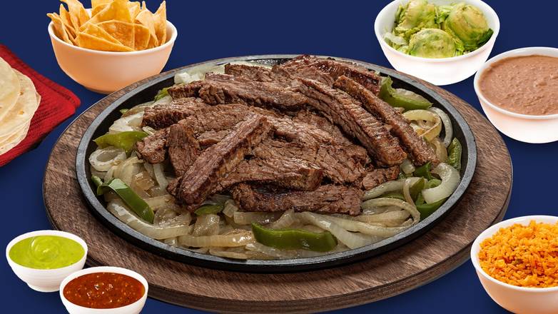 Order PARR-2 Beef Fajitas food online from Taco Palenque store, Corpus Christi on bringmethat.com